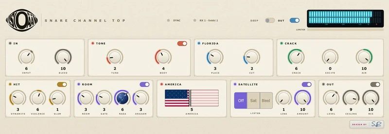 Visioääni Snare plugin window